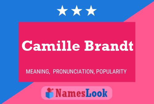 Camille Brandt Name Poster