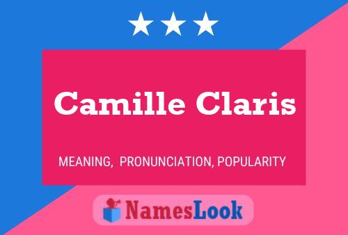 Camille Claris Name Poster