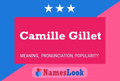 Camille Gillet Name Poster