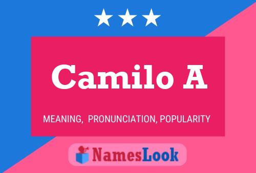 Camilo A Name Poster