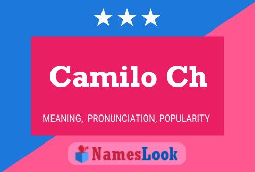 Camilo Ch Name Poster