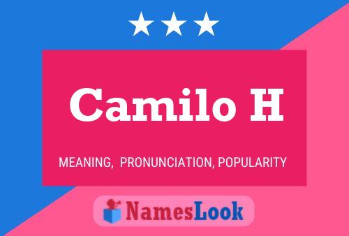 Camilo H Name Poster