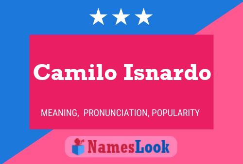 Camilo Isnardo Name Poster