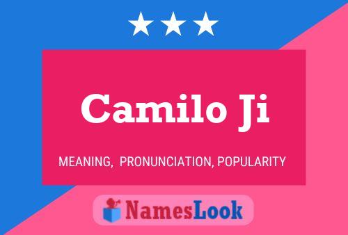 Camilo Ji Name Poster