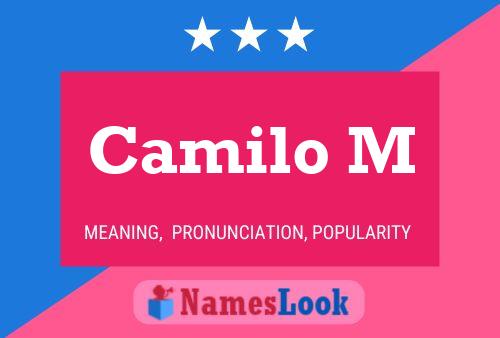 Camilo M Name Poster