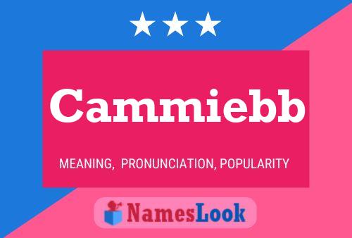 Cammiebb Name Poster