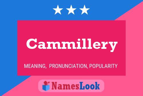 Cammillery Name Poster