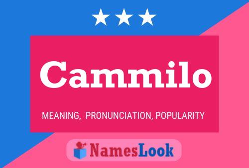 Cammilo Name Poster