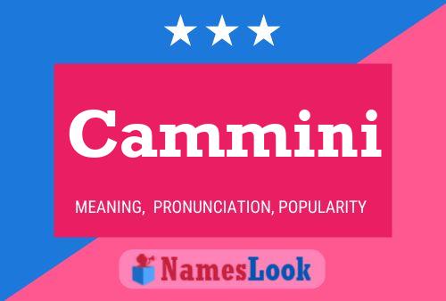 Cammini Name Poster