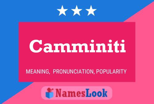 Camminiti Name Poster