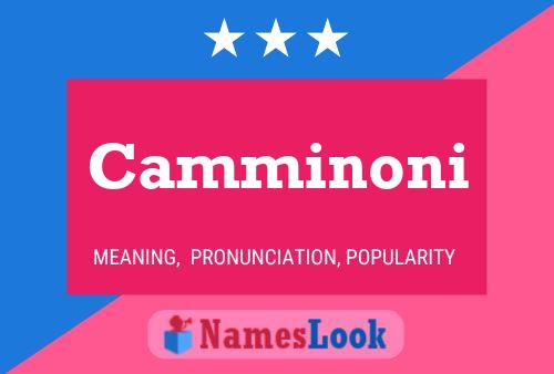 Camminoni Name Poster