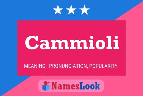 Cammioli Name Poster