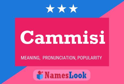 Cammisi Name Poster