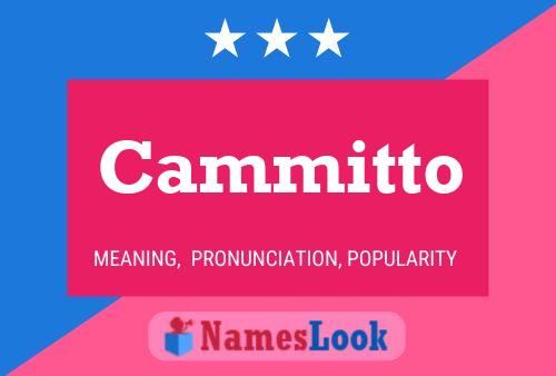 Cammitto Name Poster