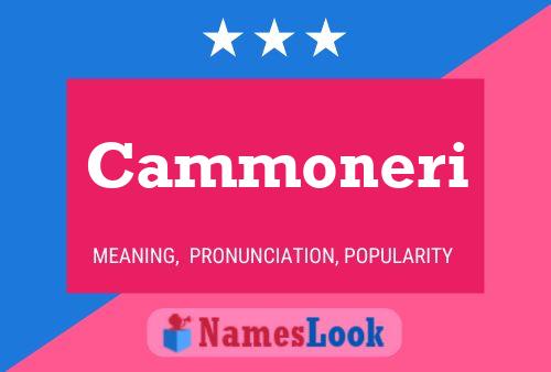 Cammoneri Name Poster