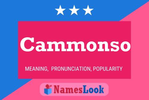 Cammonso Name Poster