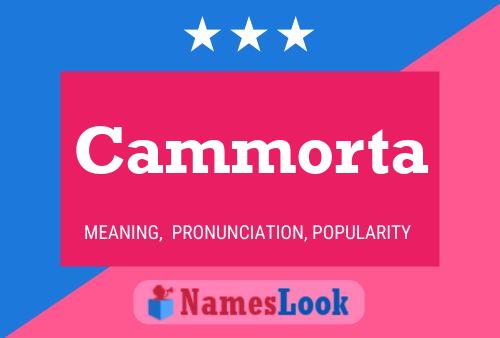 Cammorta Name Poster