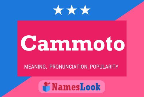 Cammoto Name Poster