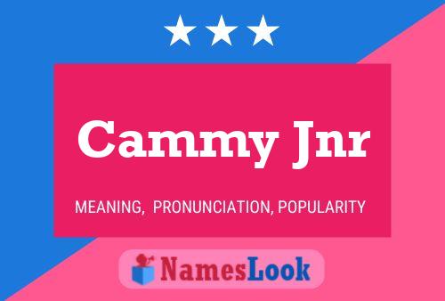 Cammy Jnr Name Poster