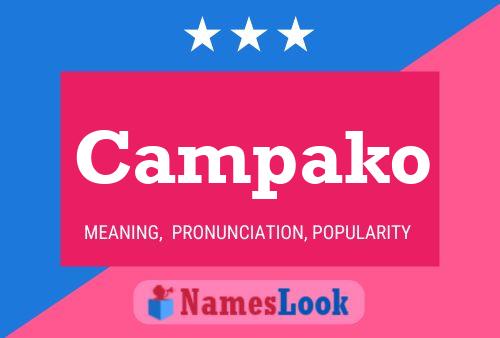 Campako Name Poster