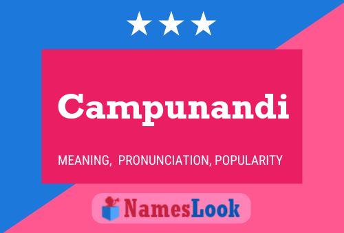 Campunandi Name Poster