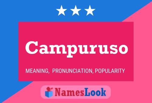 Campuruso Name Poster