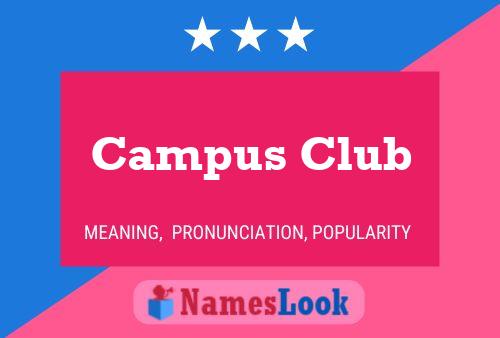 Campus Club Name Poster