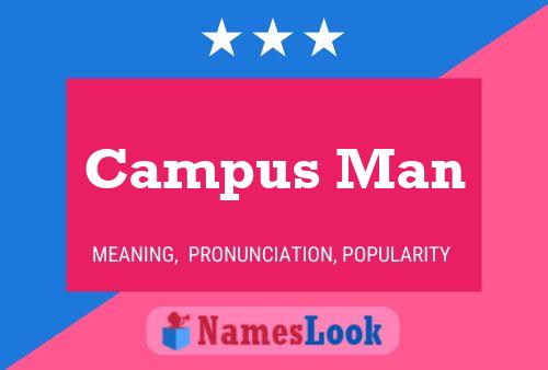 Campus Man Name Poster