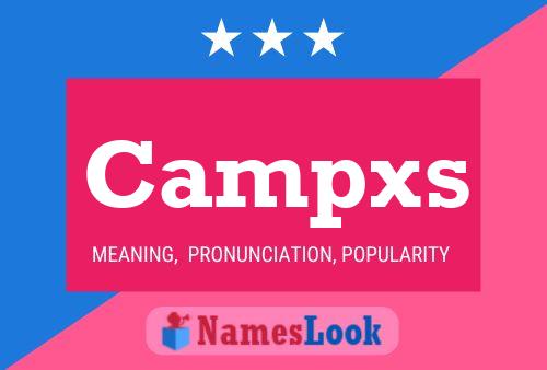 Campxs Name Poster