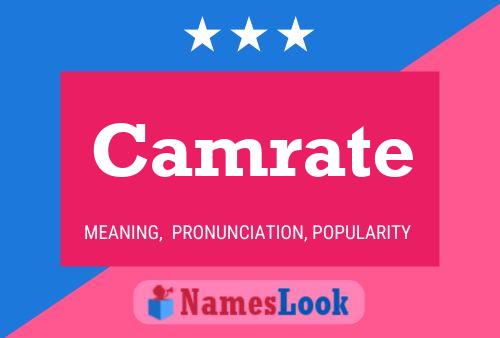 Camrate Name Poster