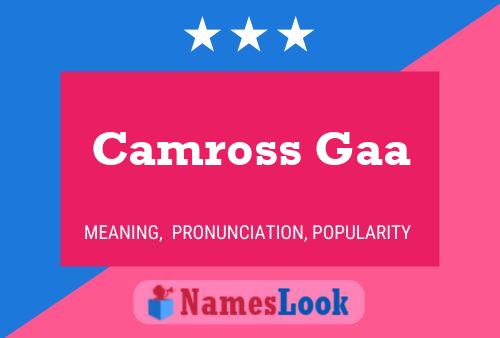 Camross Gaa Name Poster