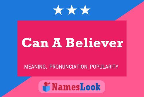 Can A Believer Name Poster