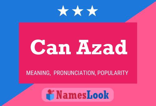 Can Azad Name Poster