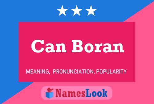 Can Boran Name Poster