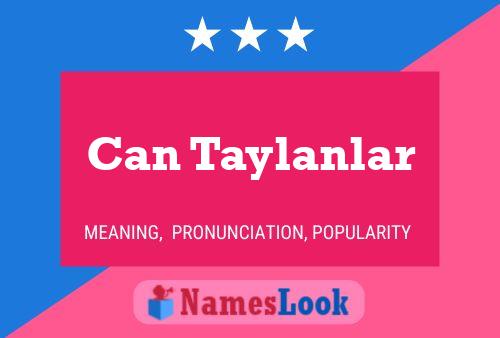 Can Taylanlar Name Poster