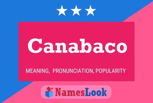 Canabaco Name Poster