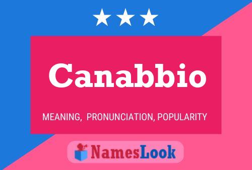 Canabbio Name Poster