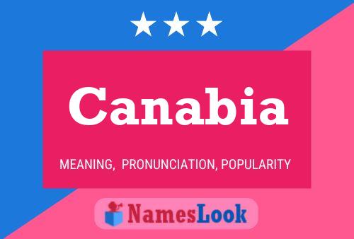 Canabia Name Poster