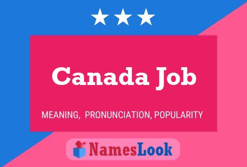 Canada Job Name Poster