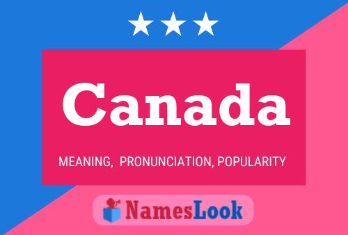 Canada Name Poster