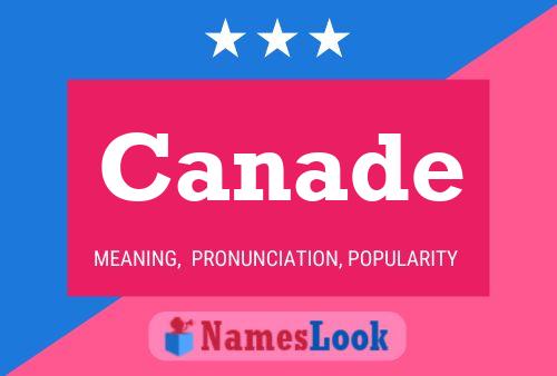 Canade Name Poster