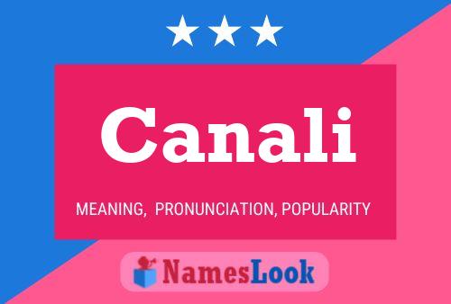 Canali Name Poster