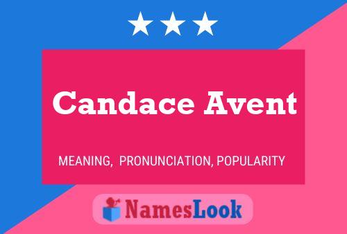 Candace Avent Name Poster