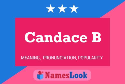 Candace B Name Poster