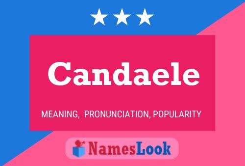 Candaele Name Poster