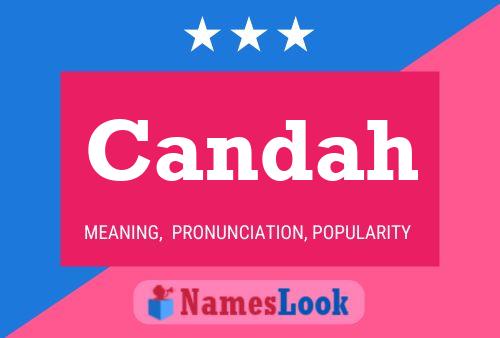 Candah Name Poster