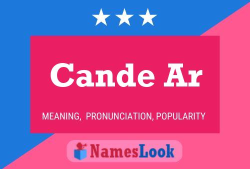 Cande Ar Name Poster