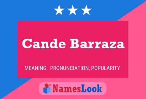 Cande Barraza Name Poster