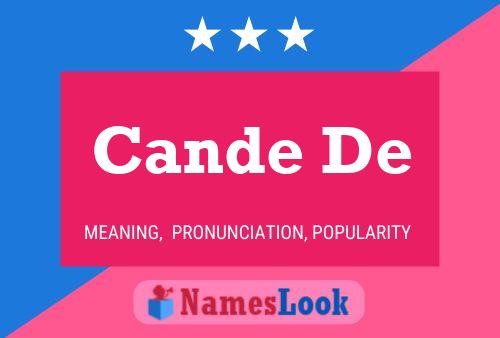 Cande De Name Poster