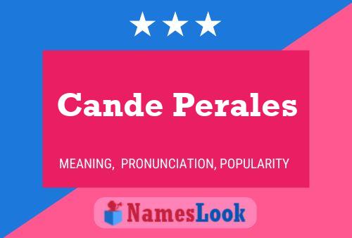 Cande Perales Name Poster